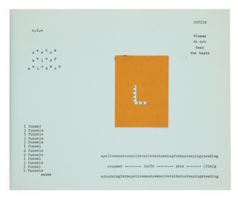 FINLAY, IAN HAMILTON / TYPEWRITER ART. Canal Funnel.
